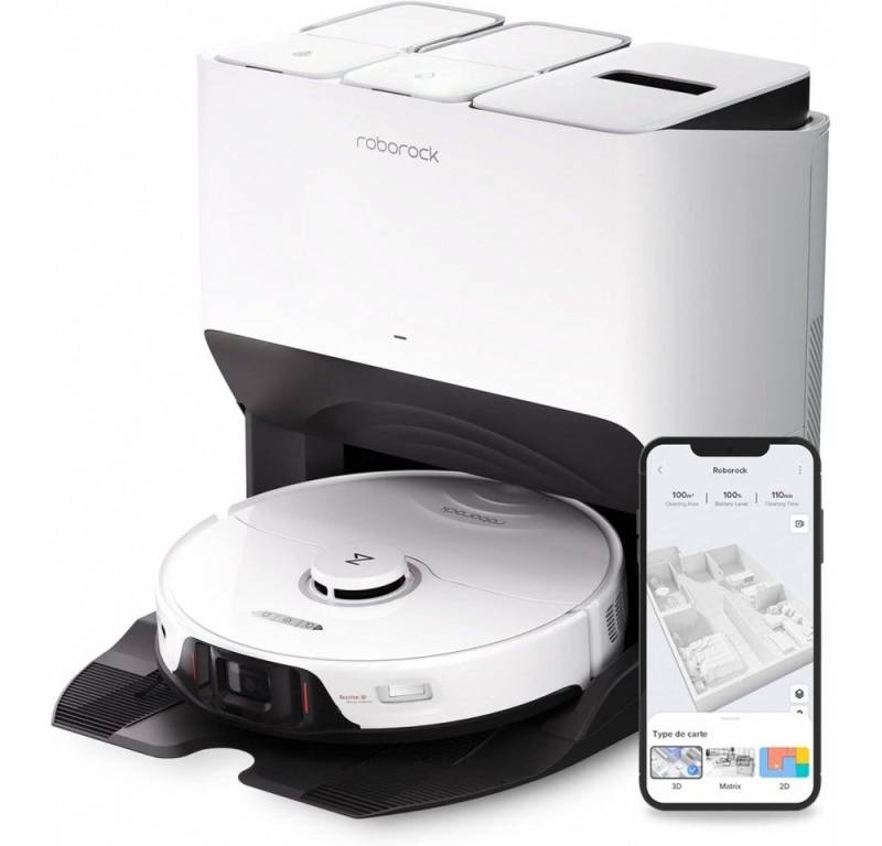 Roborock Wischroboter S8 Pro Ultra, weißer Saugroboter., Gummi-DuoRoller-Bürsten von Roborock