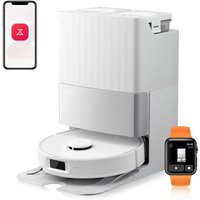 roborock Qrevo Edge S5A Staubsauger Roboter 18500 Pa(Upgrade von Qrevo master), 75℃ Heißwasser-Moppwäsche, Dual Anti-Tangle, FlexiArm Design™ Weiß von Roborock
