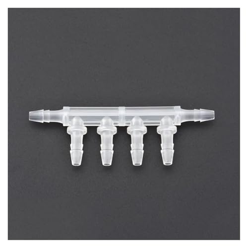 RobotCleanix 5PC Tintenstrahldrucker Ersatzteile Tintenschlauchanschluss 4 6 8 Weg Schlauch Tinte PIPI Anschluss DTF Drucker Weiß Tintenzirkulationsanschluss(Black on White) von RobotCleanix