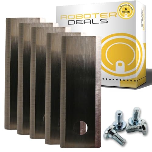 Roboter Deals - Edelstahlmesser, Rasierklingen, Ersatzklingen (12 Stück) inkl. Schrauben für STIGA Stig Rasenmähroboter von Roboter Deals