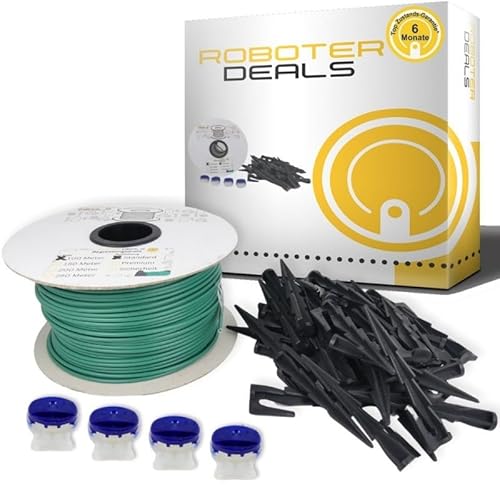 Roboter Deals - Installations Kit, Verlege Set für alle Parkside Rasenmähroboter (100m Draht, 200x Rasennägel, 4X Verbinder) von Roboter Deals