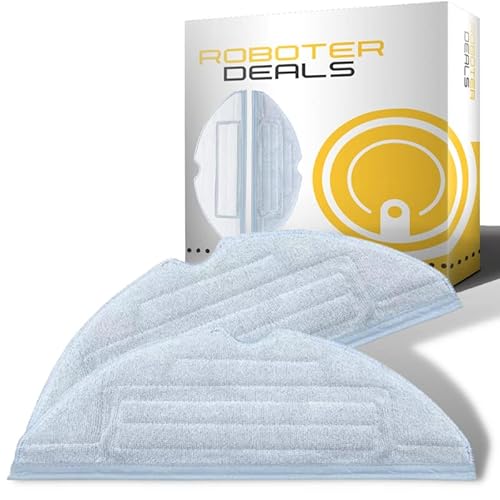 Roboter Deals - Mikrofaserpad, Wischtuch, Ersatzpad (2 Stück) für Roborock S8 Staubsaugroboter. 100% geprüfte Passgenauigkeit, dichtes Mikrofaser, saubere Nähte, höchste Qualität. von Roboter Deals