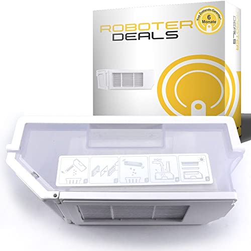 Roboter Deals Zubehör - Staubtank, Schmutz-Behälter, Ersatz-Tank mit Filter für Ecovacs Deebot T10 Plus u. T10 Turbo Staubsaugroboter von Roboter Deals