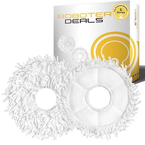Roboter Deals Zubehör - Wischpads, Mikrofasertücher (2 Stück) für Dreame L10s Ultra Staubsaugroboter von Roboter Deals