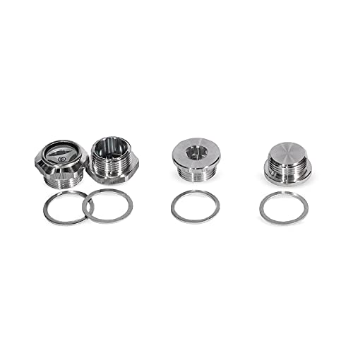 Robuschi Service-Set Stopfen RSW 65/S für Schraubengebläse, Reihe RSW, Baugröße 65: Stopfen TCE4G, Stopfen TCE3G, Schauglas mit Unterlegscheibe 12 Monate Garantie in 1-Box von Robuschi
