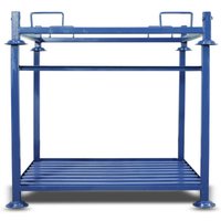 Stapelgestell für Transportsäcke BIG BAG, enzianblau von HESON®