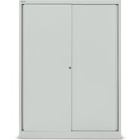 BISLEY Schiebetürschrank Premium, HxBxT 1.637 x 1.200 x 430 mm, lichtgrau von Bisley