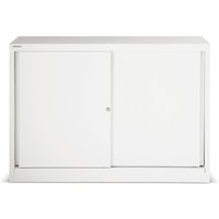 BISLEY Schiebetürschrank Premium, HxBxT 839 x 1.200 x 430 mm, lichtgrau von Bisley