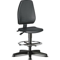 bimos Arbeitsdrehstuhl SoftTouch, hohe, ergonomische Rückenlehne, Sitzhöhe 580-850 mm, Bodengleiter, Fußring, schwarz bimos Arbeitsdrehstuhl SoftTouch, hohe, ergonomische Rückenlehne, Sitzhöhe 580-850 mm, Bodengleiter, Fußring, schwarz von bimos