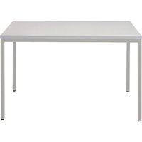 HEMMDAL Stahlrohr-Tisch, BxT 1.600 x 800 mm, lichtgrau von HEMMDAL