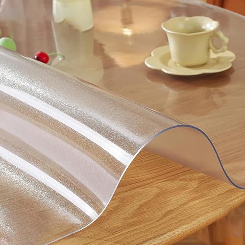 PVC Tischdecke Transparent,Dicke 2 mm,PVC-transparente schützende Schreibtischunterlage,Schreibtischstuhl Unterlage transparent,Wasserdicht & Hitzebeständig,für Büro und Zuhause PVC Tischdecke Transparent,Dicke 2 mm,PVC-transparente schützende Schreibtischunterlage,Schreibtischstuhl Unterlage transparent,Wasserdicht & Hitzebeständig,für Büro und Zuhause von RobustWeg