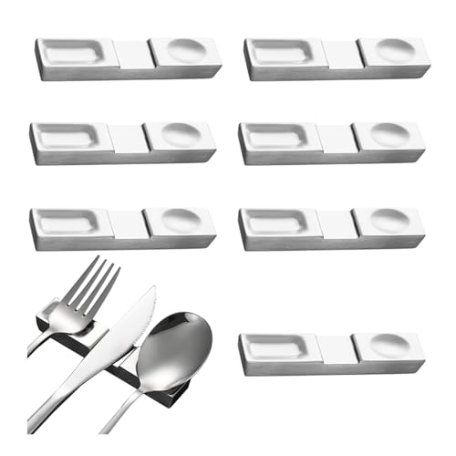 RobustWeg Edelstahl 304 MesserbäNkchen,StäBchen Kissen,StäBchenhalter,EssstäBchen Rests FüR Esstisch,FüR Verschiedene Essensszenen,Es Kann Als Dekoration Auf Dem Esstisch Verwendet Werden von RobustWeg