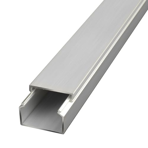 RobustWeg Kabelkanal öffnen,Wand Kabelkanäle,Kabelkanal,dekorativer Kabelkanal,Kabelkanal aus Aluminium,Kabelabdeckung,Fernsehkabel-Organiser,Kabels für Computer zu Hause oder im Büro zu verstecken von RobustWeg