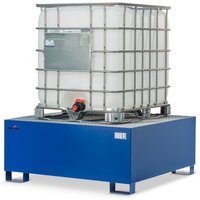 Steinbock® Auffangwanne aus Stahl für 1x KTC/IBC, blau von Steinbock®