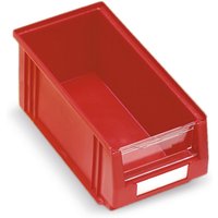 Sichtlagerkästen aus Polypropylen, HxBxT 125 x 150 x 290 mm, rot von LA-KA-PE