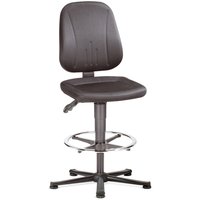 bimos Arbeitsdrehstuhl ESD Unitec, Stoff, mit Gleitern + Fußring, schwarz von bimos