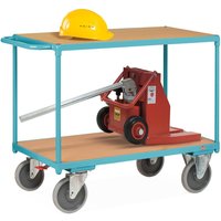 Schwerer Tischwagen Ameise®, 2 Etagen à 1.200 x 800 mm, mit Zentralbremse von Ameise®