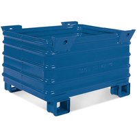HESON® Stapelbehälter mit Staplertaschen, BxT 1.200 x 800 mm von HESON®