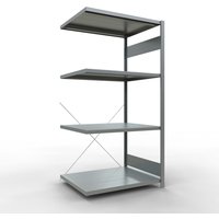 Robustes Fachbodenregal – bereit für einfachen Aufbau per Steckmontage Regalsysteme für Industrie und Handel müssen vielseitig, robust und ausbaubar sein, z. B. durch flexible Komponenten wie dieses verzinkte Anbaufeld des Fachbodenregals SCHULTE. Per Steckmontage lässt sich das Feld für 330 kg Fachlast schnell und einfach mit einem Grundfeld kombinieren. Dabei können Sie Fachböden ohne Schrauben und dank 25 mm-Raster in der gewünschten Höhe im Regal einsetzen. Im Falle einer Vergrößerung oder eines Umzugs, geht der Umbau dank des Stecksystems schnell vonstatten. Kaufen Sie das verzinkte Anbaufeld für Ihr Fachbodenregal SCHULTE mit 330 kg Fachlast bei uns. Per Steckmontage erweitern Sie so ein bestehendes Regal mit wenigen Handgriffen.Fachbodenregal SCHULTE Steckmontage, AF, FL 330 kg, verzinkt, HxBxT 2.000 x 1.000 x 800 mm Fachbodenregal SCHULTE Steckmontage, AF, FL 330 kg, verzinkt, HxBxT 2.000 x 1.000 x 800 mm Robustes Fachbodenregal – bereit für einfachen Aufbau per Steckmontage Regalsysteme für Industrie und Handel müssen vielseitig, robust und ausbaubar sein, z. B. durch flexible Komponenten wie dieses verzinkte Anbaufeld des Fachbodenregals SCHULTE. Per Steckmontage lässt sich das Feld für 330 kg Fachlast schnell und einfach mit einem Grundfeld kombinieren. Dabei können Sie Fachböden ohne Schrauben und dank 25 mm-Raster in der gewünschten Höhe im Regal einsetzen. Im Falle einer Vergrößerung oder eines Umzugs, geht der Umbau dank des Stecksystems schnell vonstatten. Kaufen Sie das verzinkte Anbaufeld für Ihr Fachbodenregal SCHULTE mit 330 kg Fachlast bei uns. Per Steckmontage erweitern Sie so ein bestehendes Regal mit wenigen Handgriffen.Fachbodenregal SCHULTE Steckmontage, AF, FL 330 kg, verzinkt, HxBxT 2.000 x 1.000 x 800 mm Fachbodenregal SCHULTE Steckmontage, AF, FL 330 kg, verzinkt, HxBxT 2.000 x 1.000 x 800 mm von Robustes Fachbodenregal – bereit für einfachen Aufbau per Steckmontage Regalsysteme für Industrie und Handel müssen vielseitig, robust und ausbaubar sein, z. B. durch flexible Komponenten wie dieses verzinkte Anbaufeld des Fachbodenregals SCHULTE. Per St