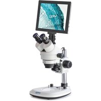 KERN Optics Stereo-Zoom-Mikroskop-Set OZL, Binokular, Zoom 0,7x 4,5x, inkl. Mikroskopkamera-Adapter u. Tablet-Mikroskopkamera von Kern Optics