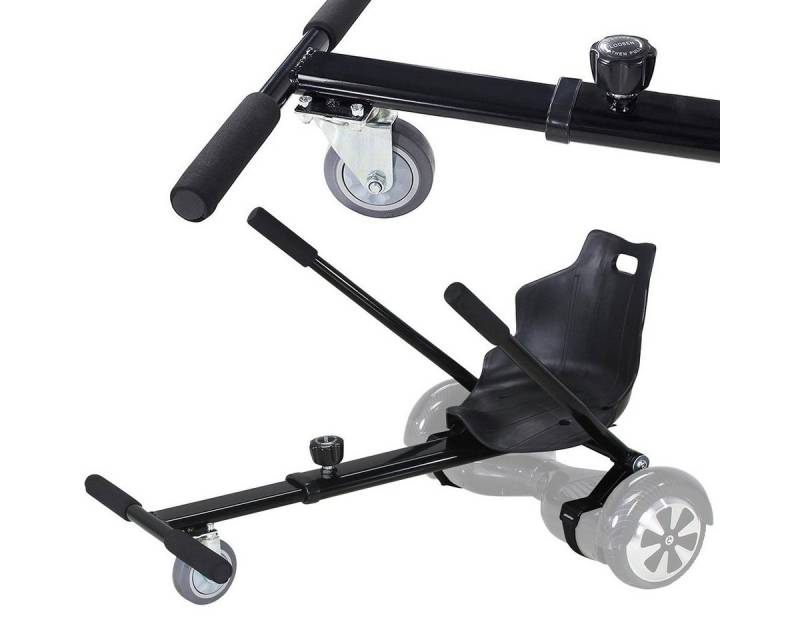 Robway Balance Scooter Kart Hoverkart für W1-W3 & universal - max. 100kg, Sitz für Hoverboard - Self Balance Scooter - Fußraster verstellbar von Robway