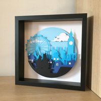 Layered Paper - Cats in London von RobyHandmadeAtelier