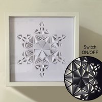 Led Lichtrahmen Box - Papierschnitzerei Stern Led Lichtrahmen Box - Papierschnitzerei Stern von RobyHandmadeAtelier