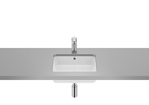 Roca A3270YE000 Waschbecken, quadratisch, 400 x 350 x 160 mm, Porzellan, Weiß von Roca