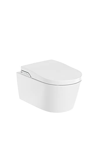 Roca, INSPIRA,In-Wash® mit In-tank® – Smart-Toilette zum Aufhängen Rimless mit integriertem Tank, inklusive Deckel und Sitz, Netzanschluss, Weiß, 385 mm x 585 mm x 480 mm, A803094001 von Roca