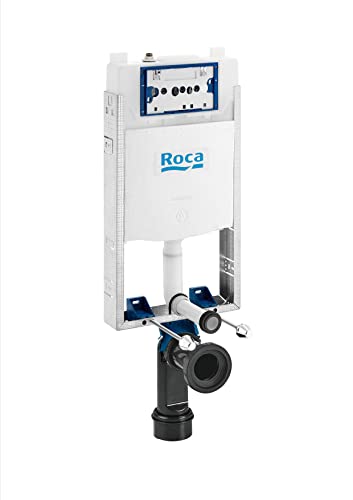 Roca A890070120 Kompakt-Spülkasten BASIC WC ONE COMPACT mit Doppelentladung für abgehängte WC Ellenbogen 90 ø /110 ø von Roca