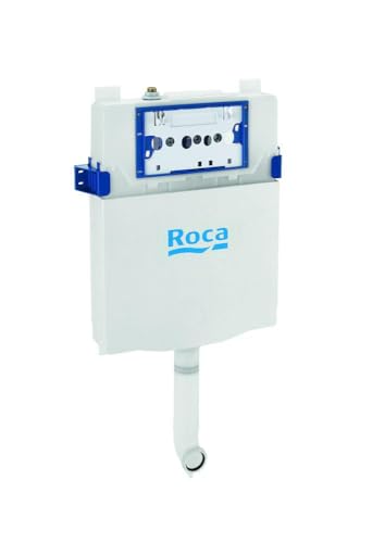 Roca A890070200 Kompakter Einbauspüle Basic Tank ONE COMPACT Doppel Eeslade für hohe oder Einbau-Toilette, Weiß von Roca