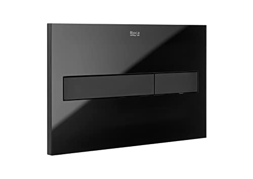 Roca A890188308 PL7 DUAL ONE antriebsplatte, Schwarz, Glas von Roca