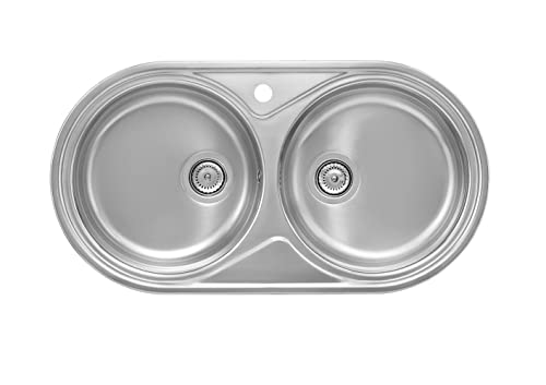 Roca a870920901 - Spüle 2 Becken Edelstahl von Roca