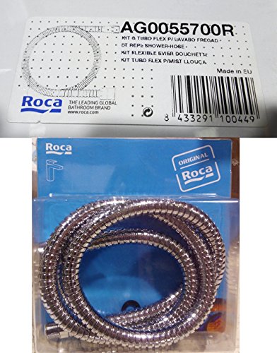 Roca Original Ersatzteile - Kit G Tube Flex für Waschbecken Ersatzspüle - Wasserhahn - Original Armatur - Flexibel - Ersatzteil für Armaturen - AG0055700R von Roca