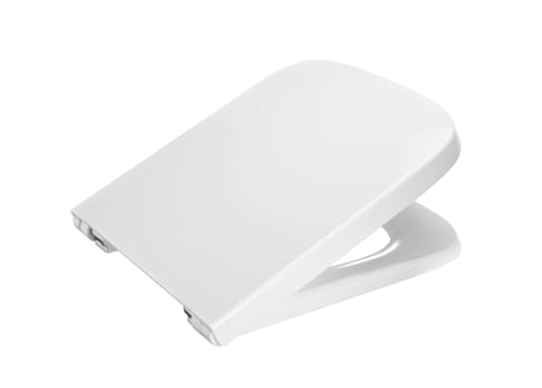 Roca Toilettensitz Weiße Chrom, Messing Toilet Seat Modern Rechteckig Dama-N Blanco Asientos lacados für Inodoro von Roca