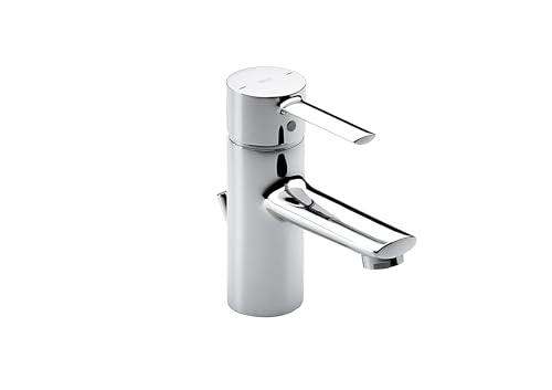 Waschtisch-Armatur Targa Einlochmontage mit automatischem Ablauf Messing und flexible Netzteil, chrom OEM a5 a3060 C00 von Roca