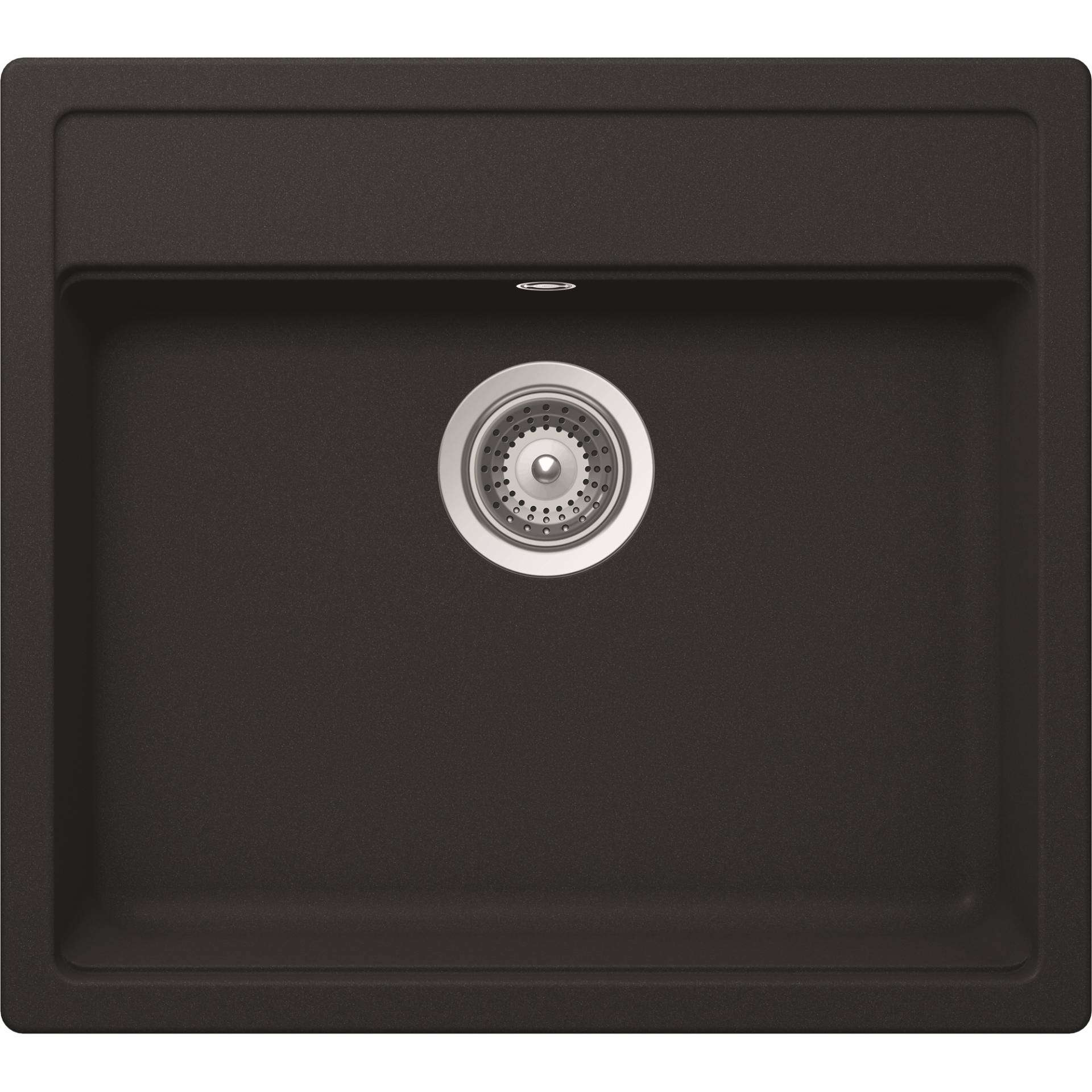 Rocasa Einbauspüle 'Romi 100' schwarz 570 x 510 mm von Rocasa