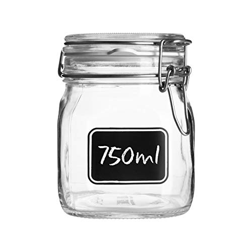 Bormioli Rocco Fido Ermetische Vase mit Tafel, Glas, Lt 1, small Bormioli Rocco Fido Ermetische Vase mit Tafel, Glas, Lt 1, small von Rocco Bormioli