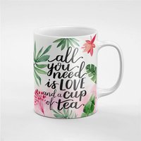 Alles Was Sie Brauchen Ist Liebe Und Eine Tasse Tee Keramik Kaffee Geschenk Für Ihn/Ihre Freundin Mitarbeiter | Mug247 von RoccoDesignsStudio
