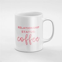 Beziehung Status Kaffee Rosa Keramik Tee Tasse Geschenk Für Ihn/Ihre Freundin Mitarbeiter | Mug118 von RoccoDesignsStudio