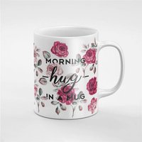 Blumen Morgen Hug in Einer Tasse Kaffee Tee Geschenk Für Ihn/Sie Freund Kollegen | Mug73 von RoccoDesignsStudio