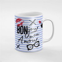 Bonjour Mon Amour Paris Turm Keramik Kaffee Tee Tasse Geschenk Für Ihn/Ihre Freundin Mitarbeiter | Mug168 von RoccoDesignsStudio