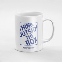 Denken Außerhalb Der Box Grafik-Design Keramik Kaffee Tee Tasse Geschenk Für Ihn/Ihre Freundin Mitarbeiter | Mug140 von RoccoDesignsStudio