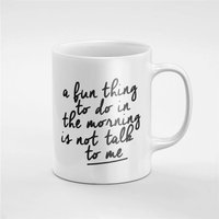 Ein Spaß, Was Zu Tun Am Morgen Ist Nicht Mit Mir Reden Keramik Kaffee Tee Tasse Geschenk Für Ihn/Ihre Freundin Mitarbeiter | Mug97 von RoccoDesignsStudio
