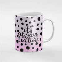Es Ist Immer Tee Zeit Rosa Keramik Kaffee Tasse Geschenk Für Ihn/Ihre Freundin Mitarbeiter | Mug131 von RoccoDesignsStudio