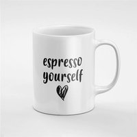 Espresso Selbst Niedlichen Schwarzen Herz Keramik Kaffee Tee Tasse Geschenk Für Ihn/Ihre Freundin Mitarbeiter | Mug191 von RoccoDesignsStudio