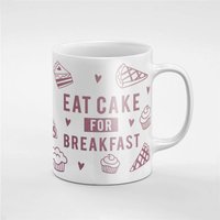 Essen Kuchen Zum Frühstück Rose Gold Lila Herzen Und Süßigkeiten Kaffee Tee Tasse Geschenk Für Ihn/Sie Freund Kollegen | Mug24 von RoccoDesignsStudio