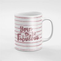 Geboren Zu Fabelhafte Rose Gold Diamond Keramik Kaffee Tee Tasse Geschenk Für Ihn/Ihre Freundin Mitarbeiter | Mug192 von RoccoDesignsStudio