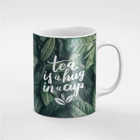 Grüner Tee-Blätter-Tee Ist Eine Umarmung in Einer Tasse Keramik Kaffee Tee Geschenk Für Ihn/Ihre Freundin Mitarbeiter | Mug133 von RoccoDesignsStudio