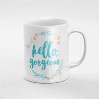 Hallo Wunderschöne Kawaii Blumen Keramik Kaffee Tee Tasse Geschenk Für Ihn/Ihre Freundin Mitarbeiter | Mug203 von RoccoDesignsStudio